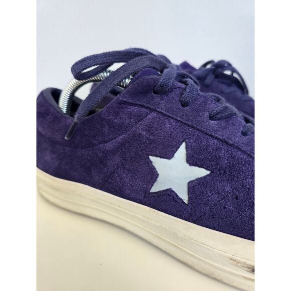 Converse One Star Purple Suede Low Tops Men's Size 10.5 Rare Retro Skate Style - Picture 6 of 9
